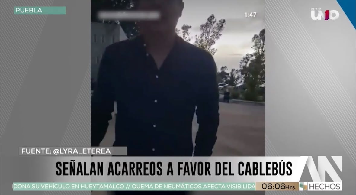 ¡Denuncian ACARREO a favor del Cablebús! Presunto trabajador del gobierno de Armenta cuestiona a vecino, sobre quién lo llevó a una asamblea.