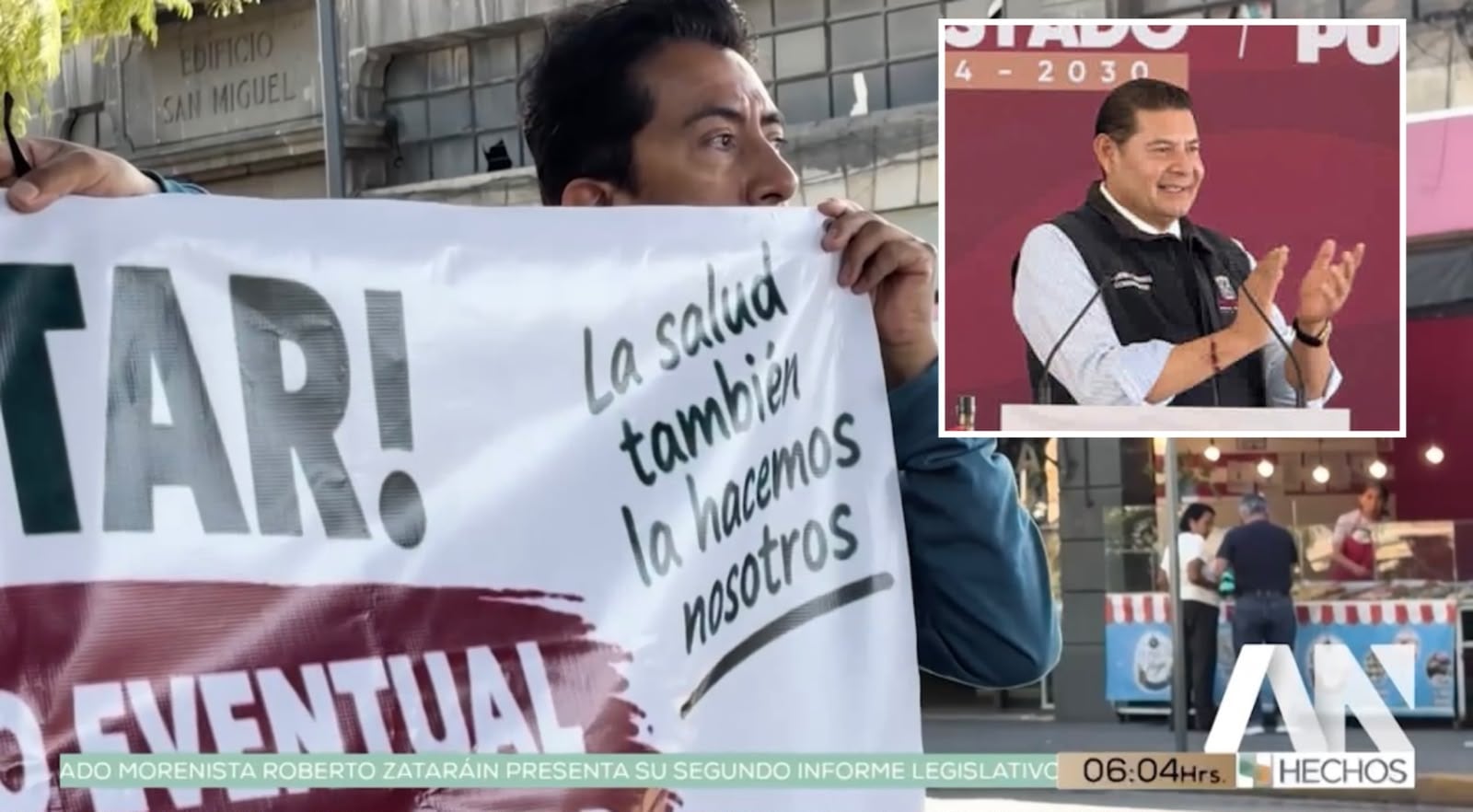 Trabajadores de Salud estallan contra Alejandro Armenta: hospitales sin insumos, medicamentos ni personas