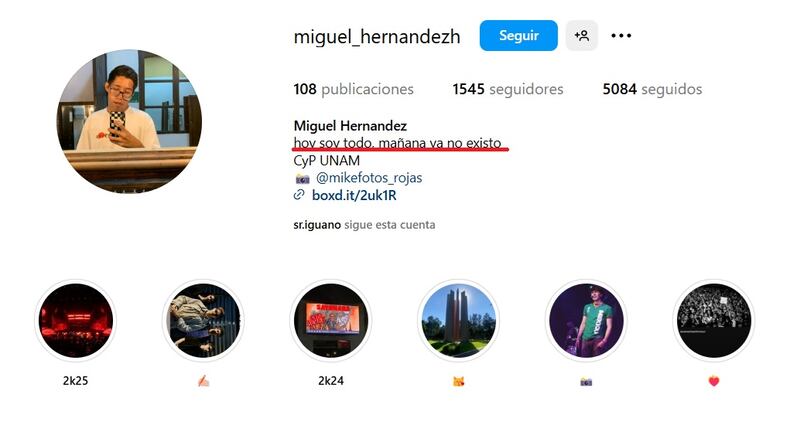 Miguel festival último mensaje