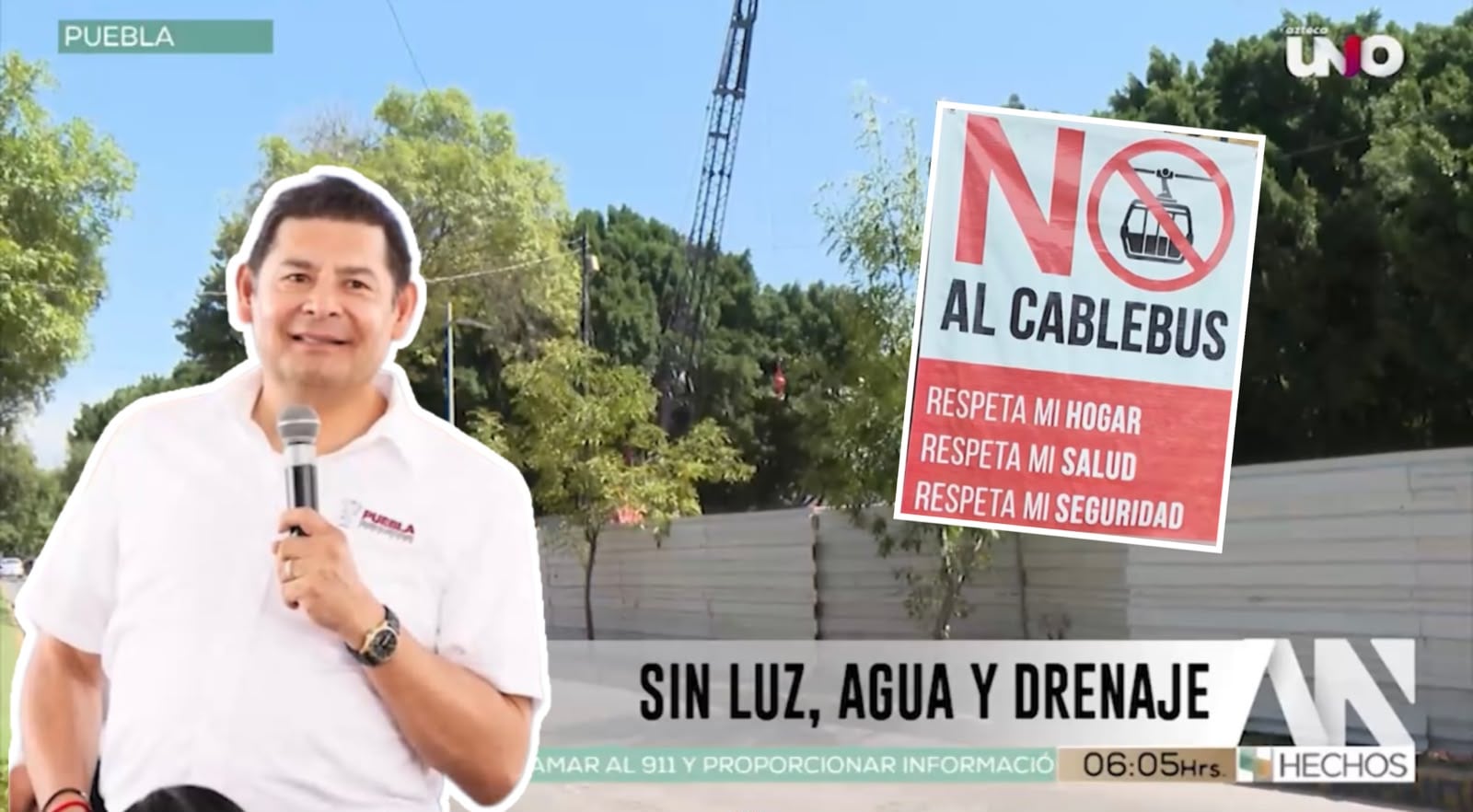 ¡Hasta tres meses sin luz, agua y drenaje! Vecinos alertan por posibles afectaciones de las obras del Cablebús de Alejandro Armenta en Puebla