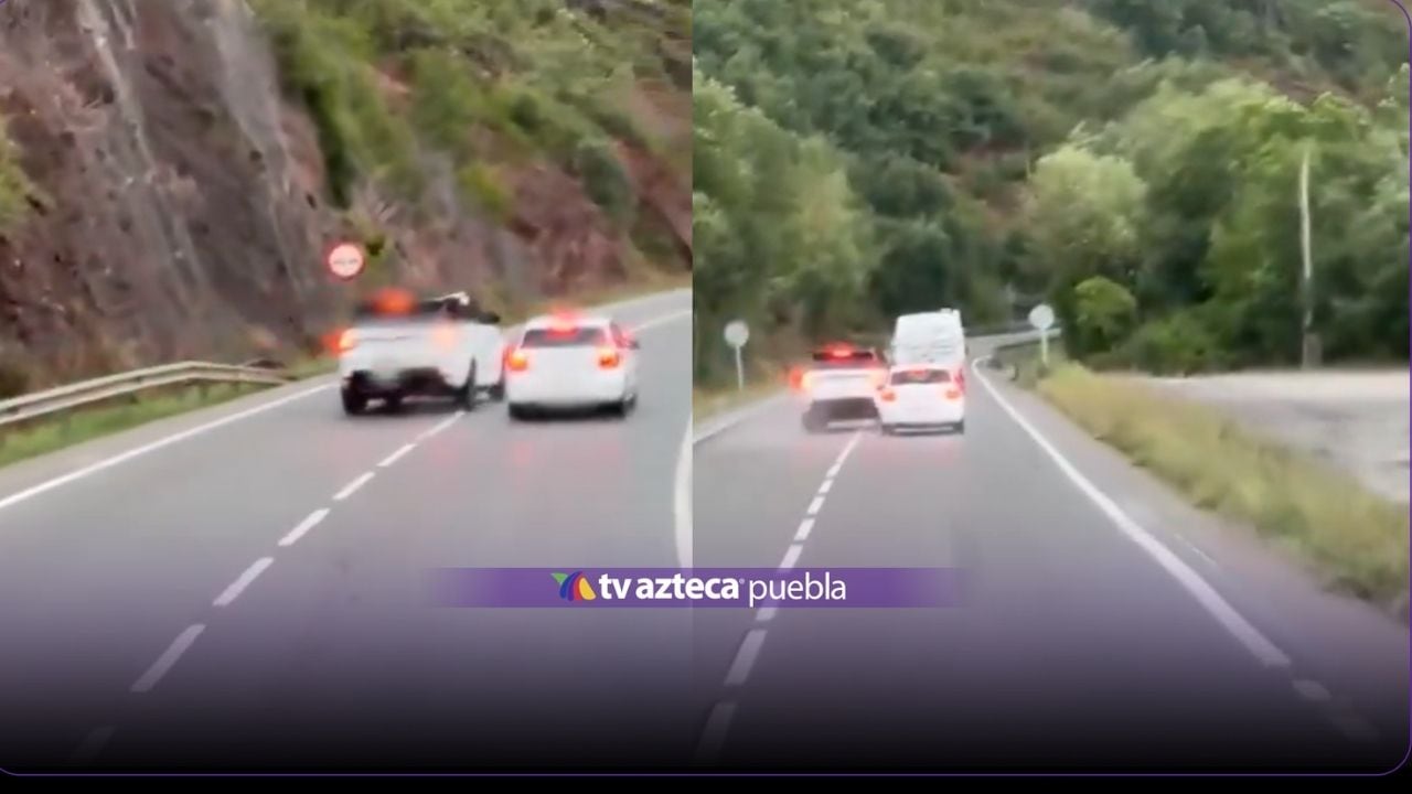 VIDEO: Captan a conductores realizando maniobras peligrosas en carretera; así casi provocan un accidente