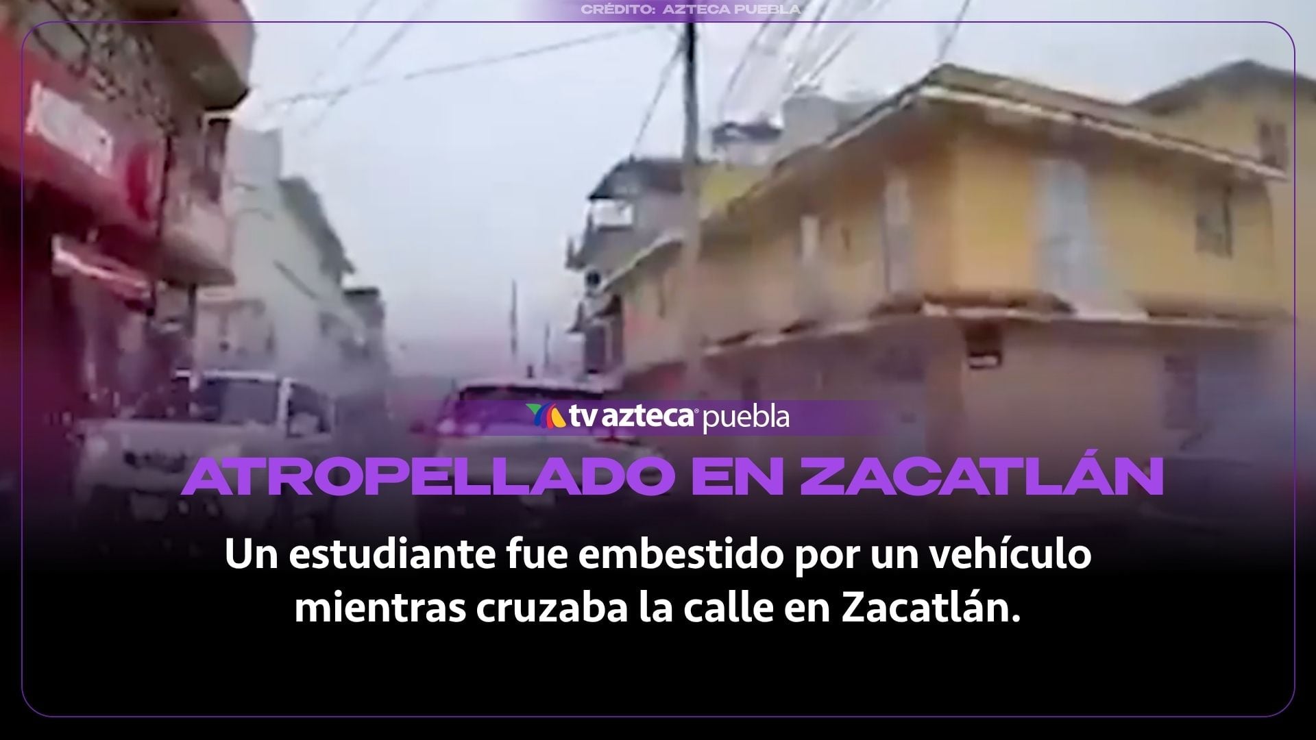 Atropellan a estudiante en Zacatlán, Puebla: Conductor embiste al menor y huye hoy