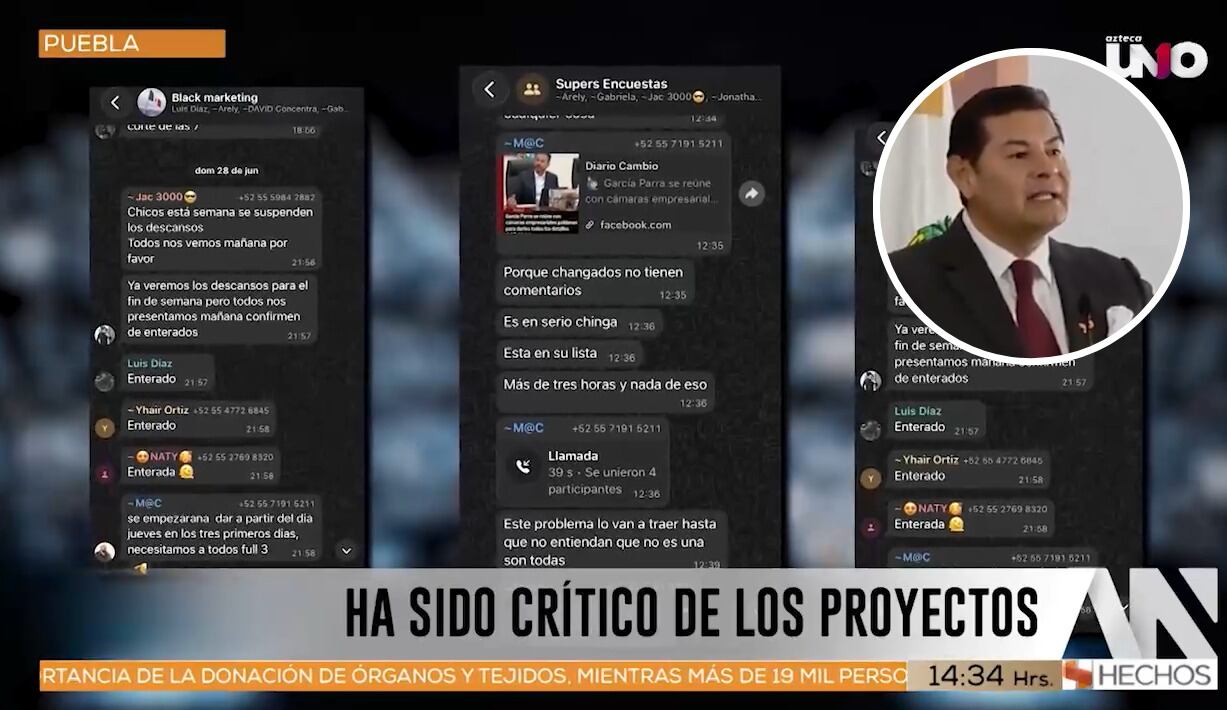 Oposición EXIGIRÁ a Alejandro Armenta aclarar de dónde salen los recursos con los que financia su granja de bots para ATACAR a críticos y medios que le exigen cuentas