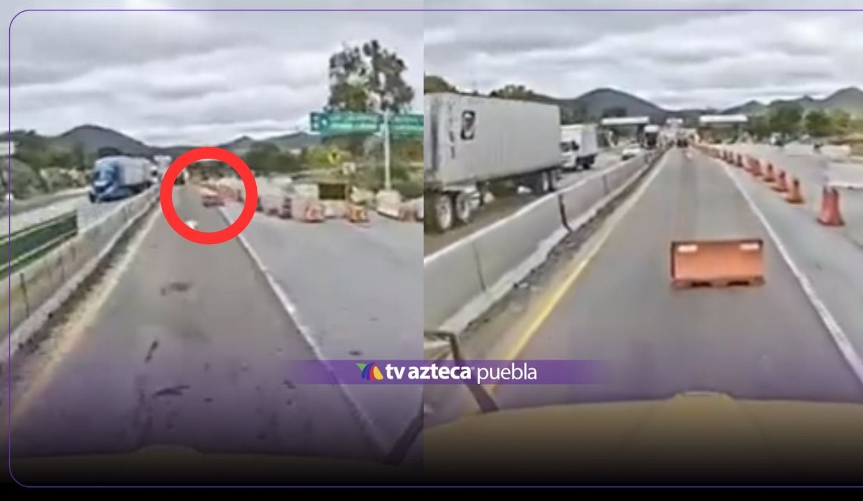 VIDEO: ¡DE TERROR! Captan momento en que barra de contención se mueve ‘POR SÍ SOLA’ en carretera