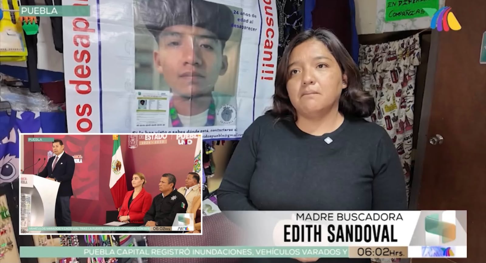 A un año de la desaparición de Christian, Edith reclama respuestas a Idamis Pastor, fiscal de Puebla, y a Alejandro Armenta, gobernador del estado