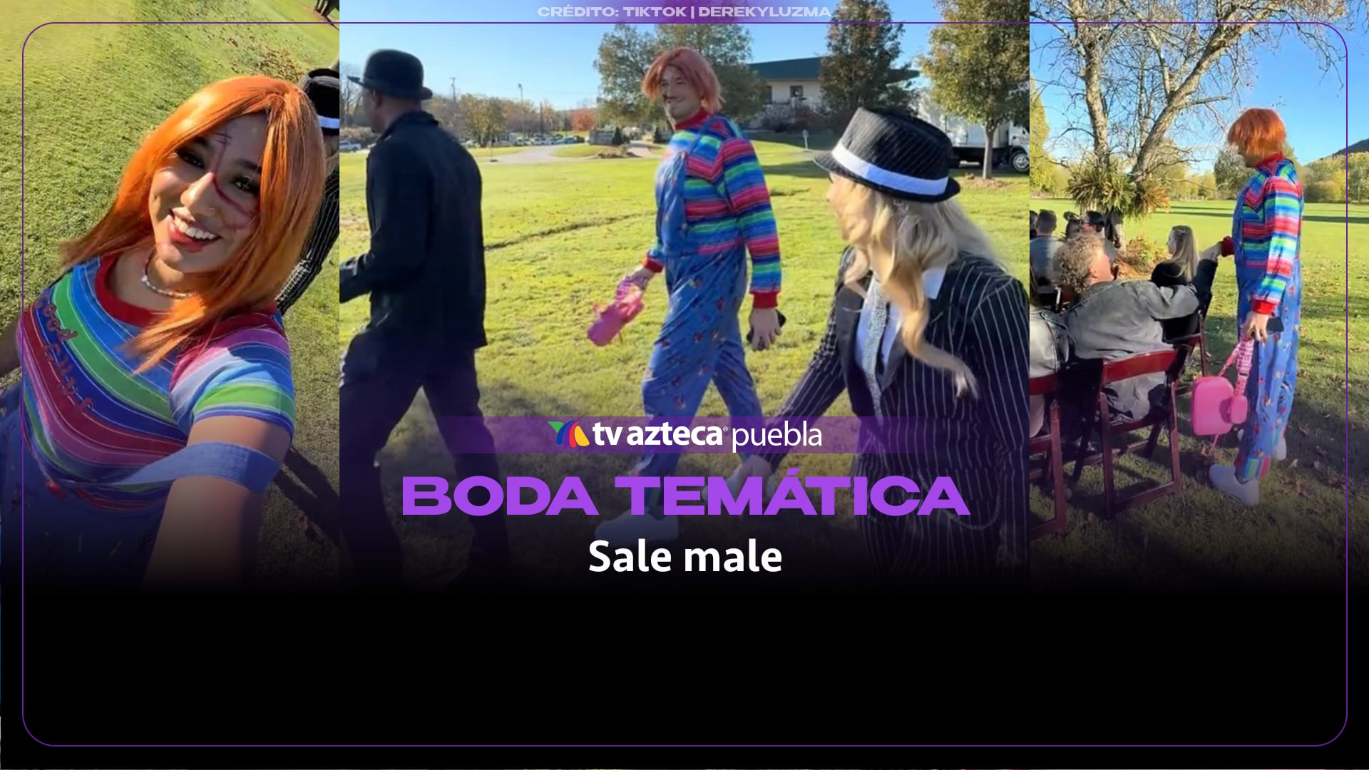 Amigos llegan disfrazados a una boda y descubren que nadie más lo hizo