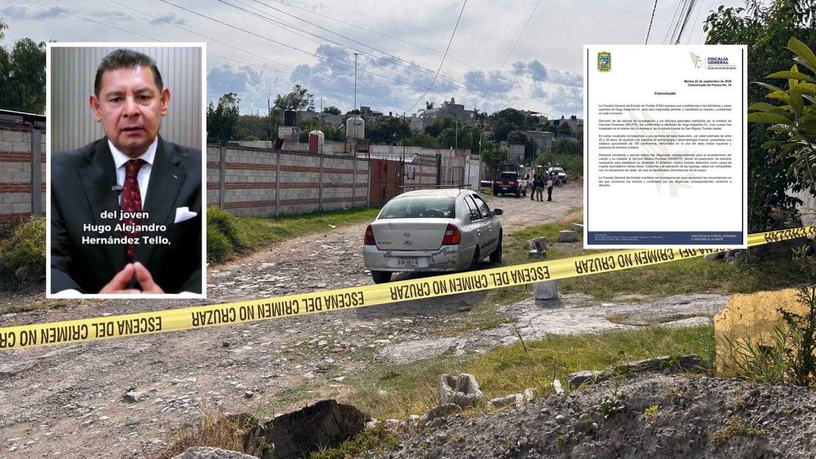 “No escatimaremos esfuerzos”… las palabras de Alejandro Armenta chocaron con la realidad: estudiante Hugo Alejandro apareció sin vida