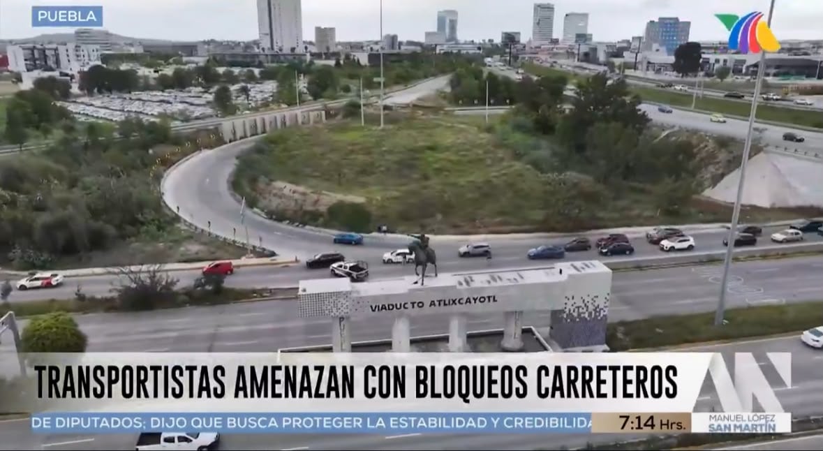 Transportistas amenazan con bloqueos en Puebla; exigen justicia y seguridad a Armenta