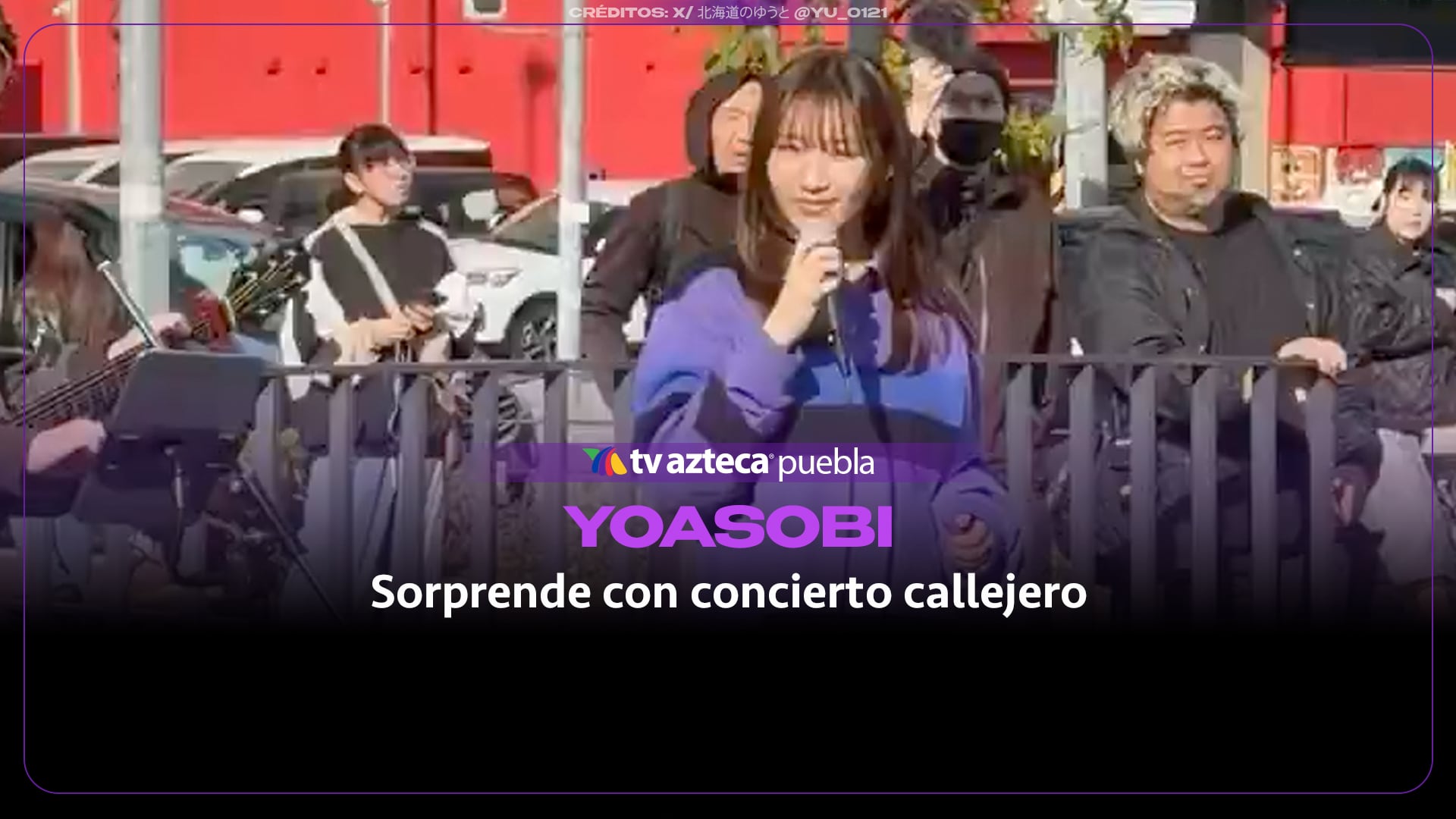 Vocalista de YOASOBI sorprende con concierto callejero en Japón