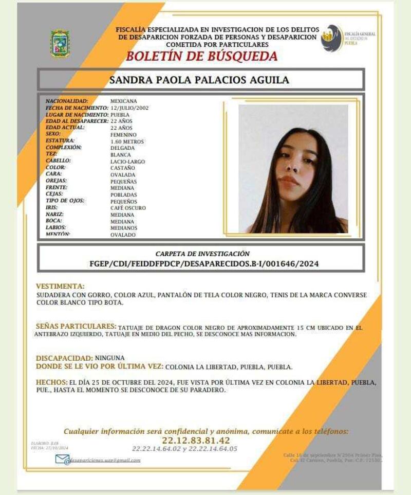 desaparecida la Libertad Puebla