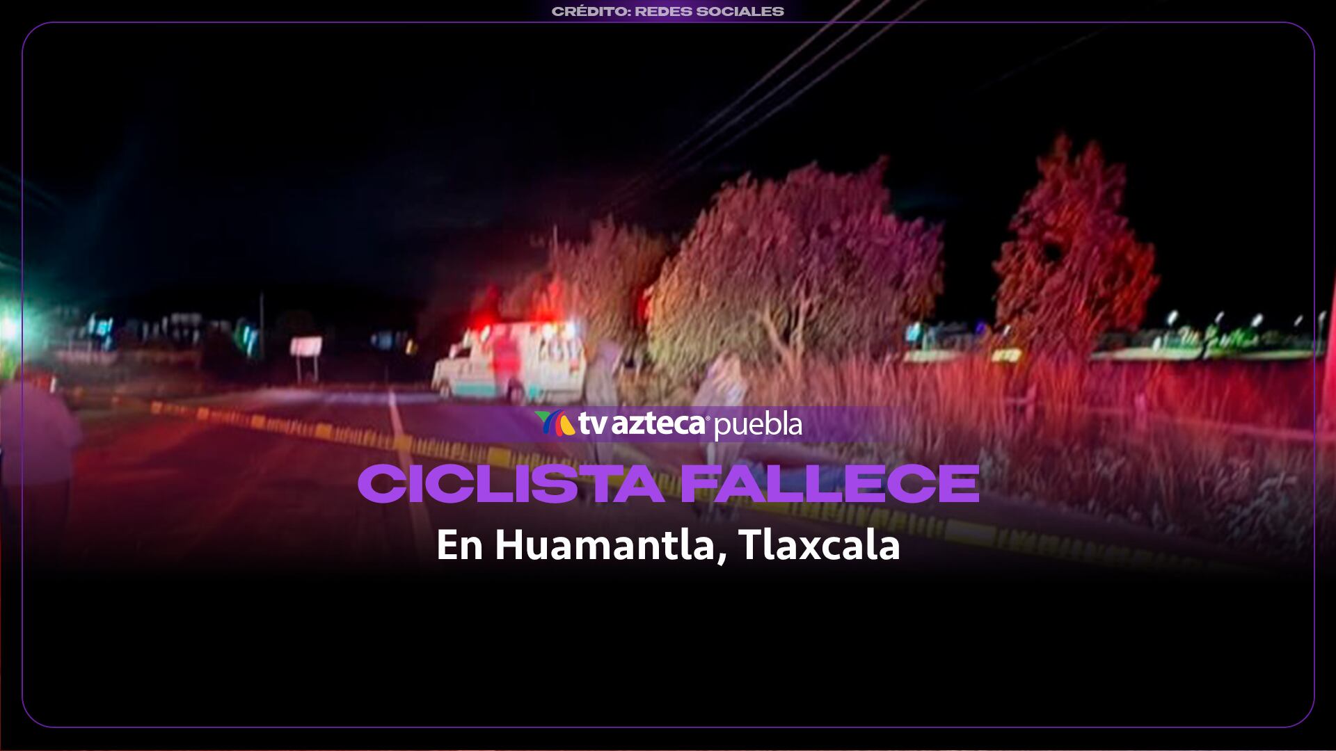 ¡Tragedia en Huamantla! Ciclista pierde la vida en carretera