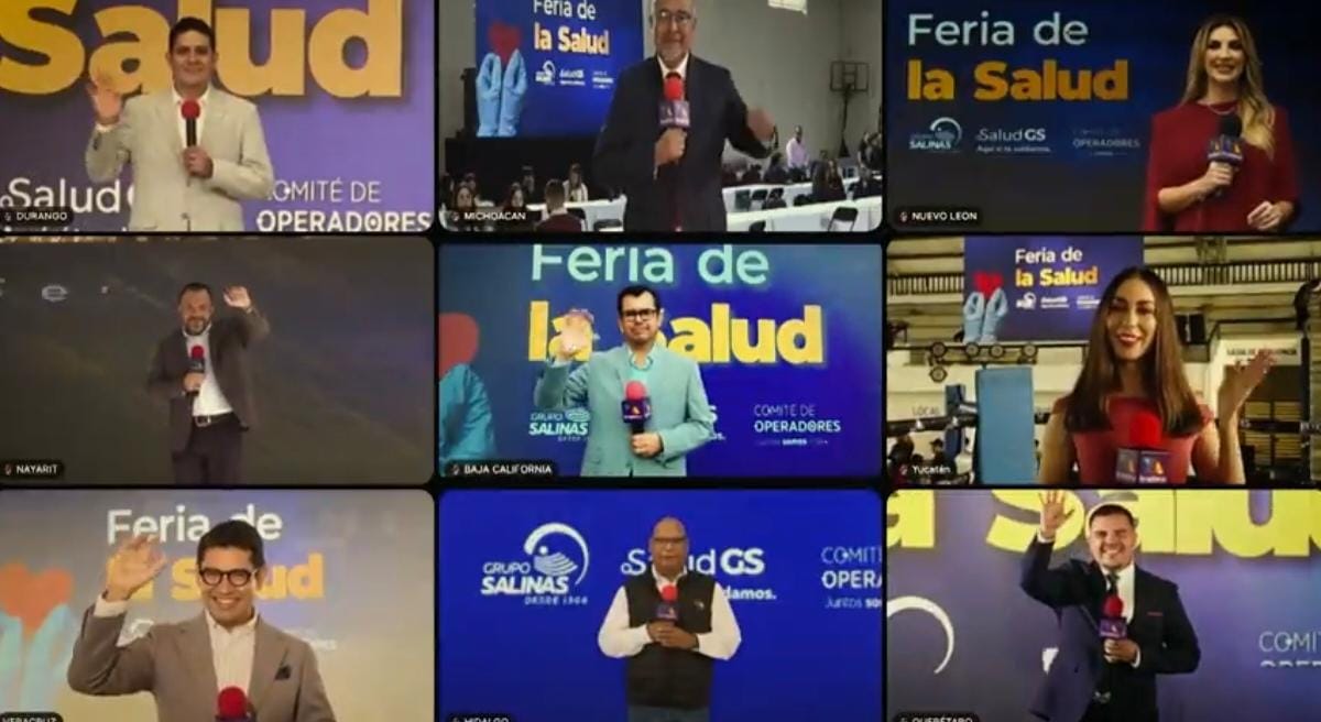Grupo Salinas puso en marcha las Ferias de la Salud en el país, impulsadas por Ricardo Benjamín Salinas Pliego y Ninfa Salinas Sada 