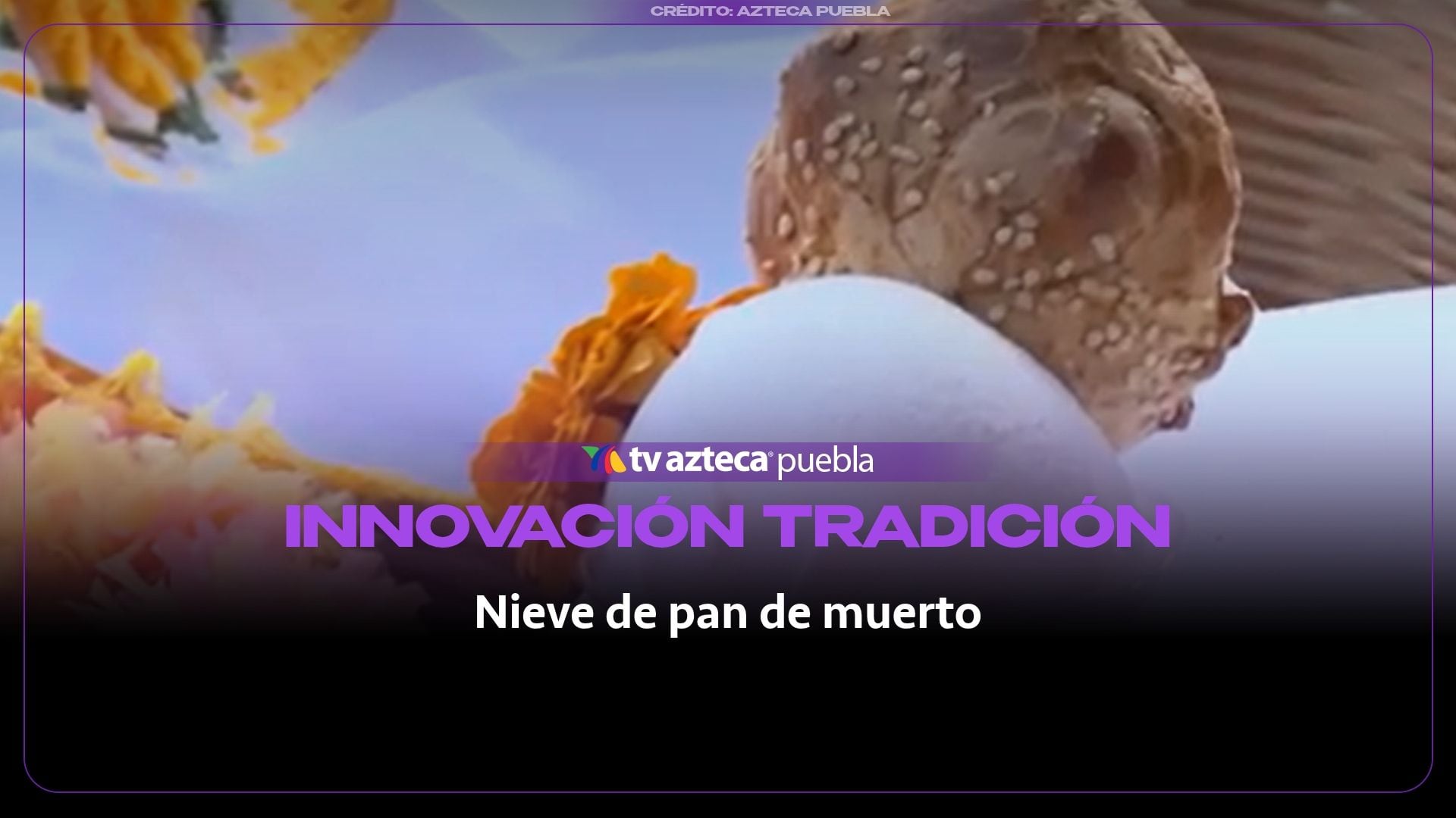 Crean nieve de pan de muerto