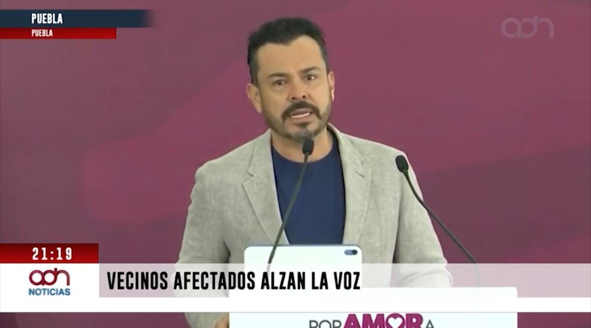 Vecinos de varias colonias de Puebla capital piden a José Luis García Parra dar la cara y entregarles el proyecto ejecutivo del cablebús