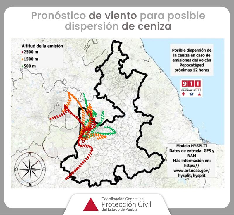 CAÍDA DE CENIZA HOY 17 DE MAYO DE 2024