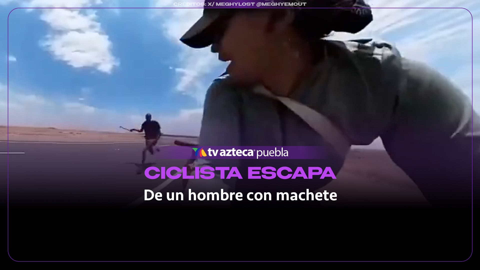 Ciclista graba cómo un hombre con machete la persigue en Kenia