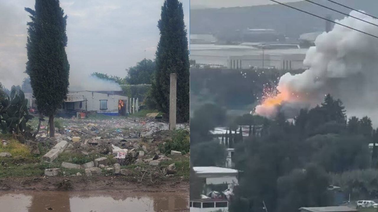 VIDEO: Captan explosión múltiple de polvorín que dejó múltiples lesionados en Tultepec, Edomex; así se vio