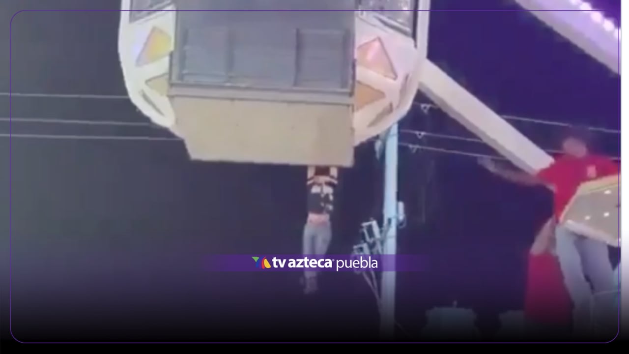 IMÁGENES FUERTES: Menor queda COLGANDO de rueda de la fortuna en Feria