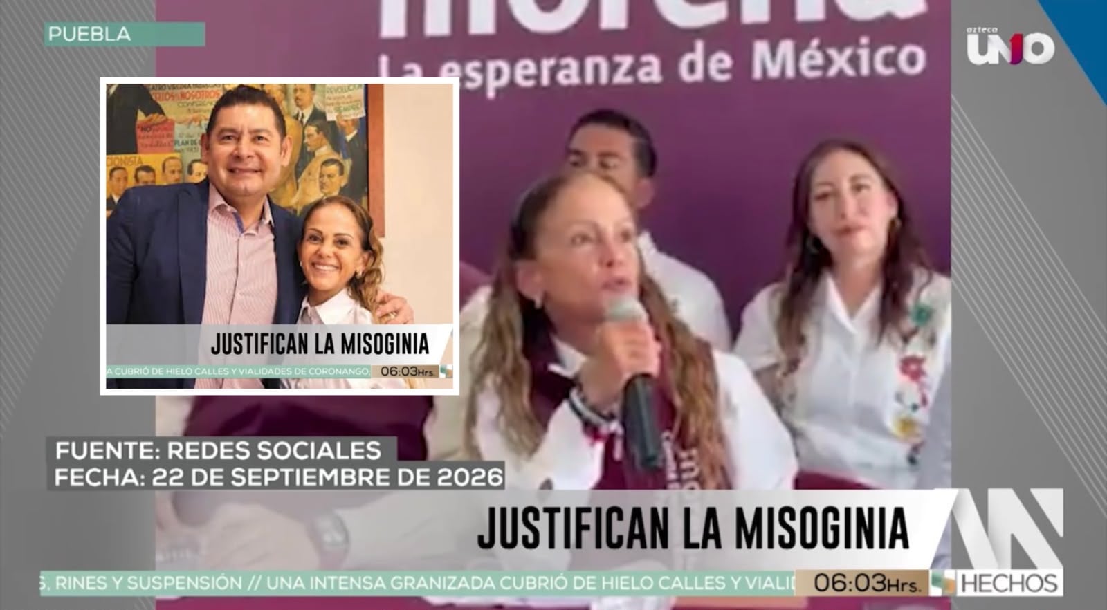 Dirigente de Morena en Puebla, Olga Lucía Romero Garci-Crespo, intentó JUSTIFICAR lo INJUSTIFICABLE y respaldó la postura MISÓGINA del gobernador de Puebla Alejandro Armenta, asegurando que las poblanas lo entendieron. ¿Acaso ya les preguntó su opinión a todas?