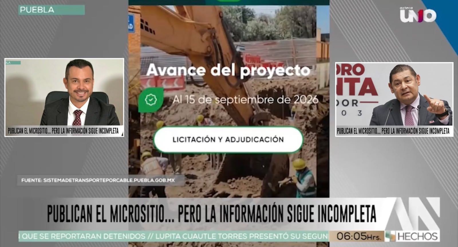 ¡Otra promesa INCUMPLIDA! Micrositio publica estudios incompletos del Cablebús en Puebla. Exhibe otra mentira de José Luis García Parra al presentar un sitio carente de información 