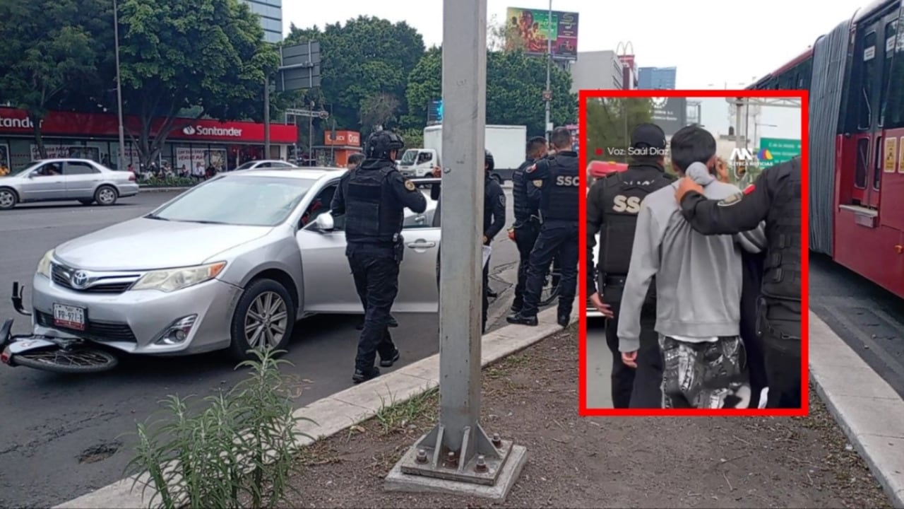 Reportero capta asalto y persecución en vivo en CDMX