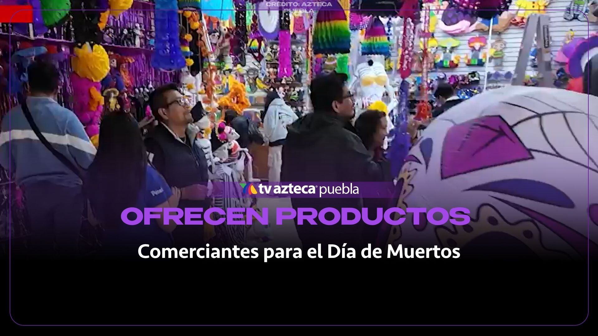 Comerciantes ofrecen productos por Día de Muertos