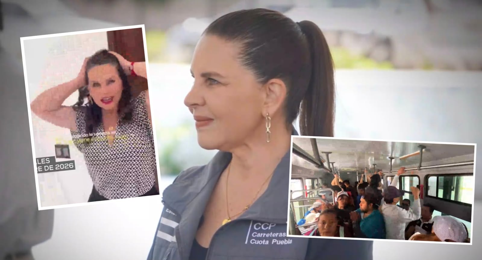 Norma Layón, directora de Carreteras de Cuota Puebla, baila en redes mientras usuarios del RUTA padecen saturación e inseguridad