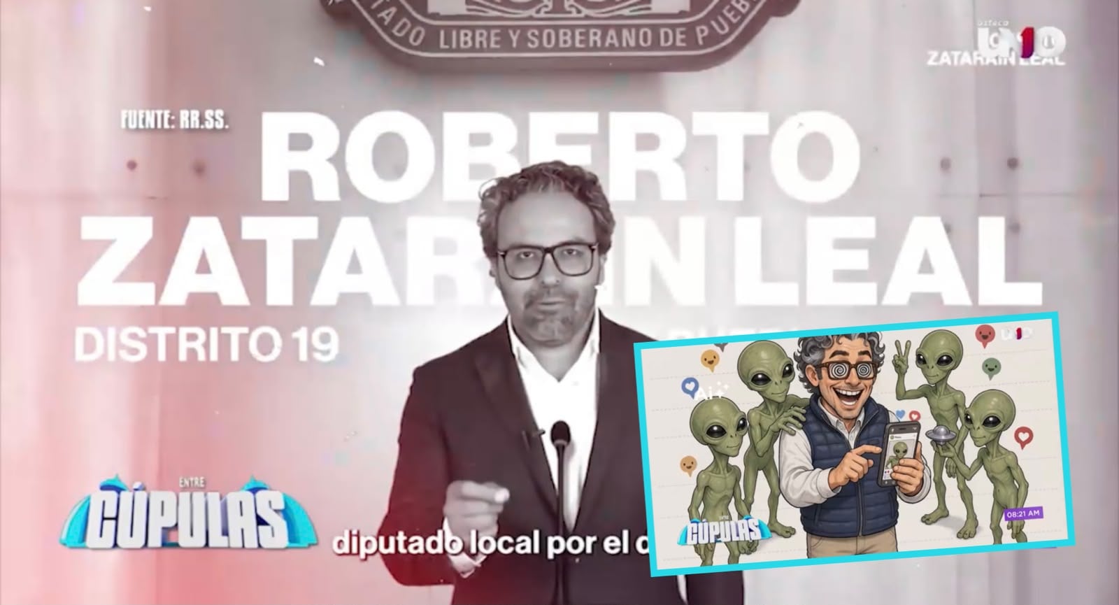 Sátira Cupulosa: ¡De PENA AJENA! Roberto Zataráin, alias “Charlatarian”, convierte la política morenista poblana en un parlamento galáctico