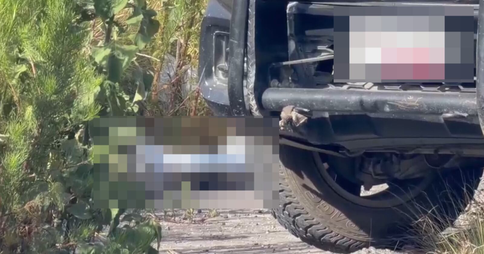 VIDEO: Cuerpo emplayado y sin vida es encontrado en la carretera Amozoc-Nautla HOY