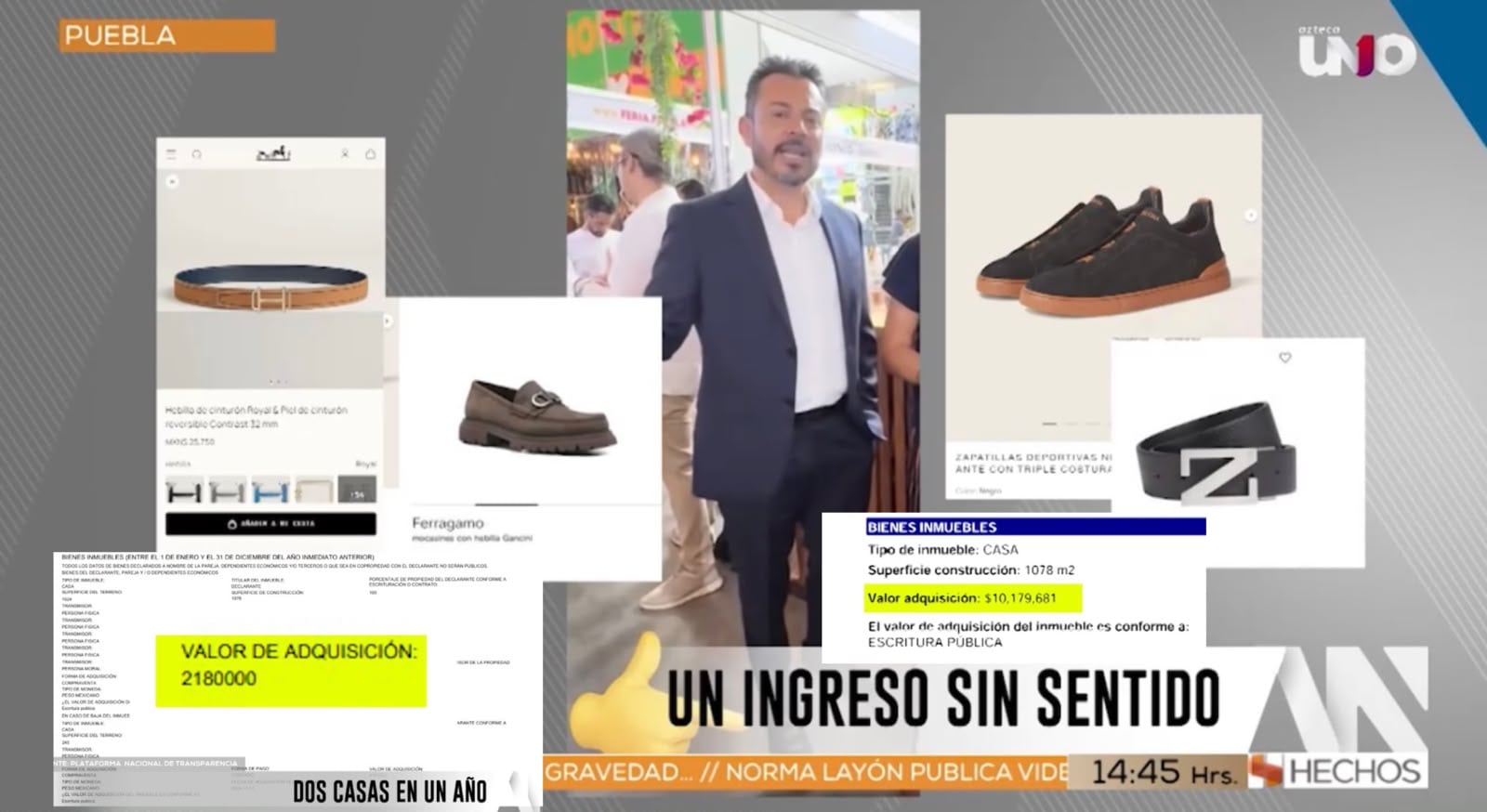 José Luis García Parra, el hombre de confianza de Armenta, compró dos casas por 12.3 millones de pesos con un sueldo de 74 mil al mes