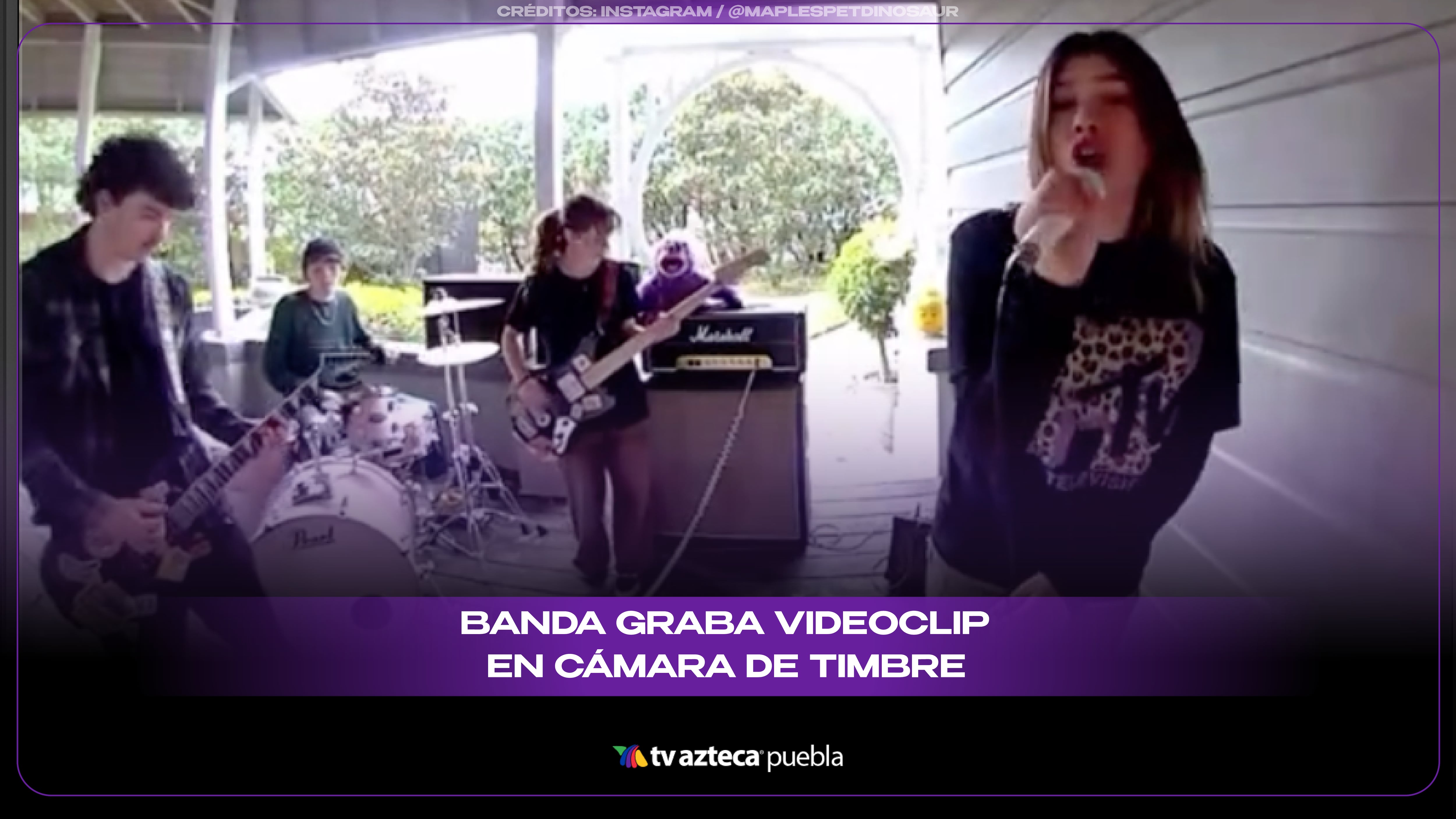 Banda convierte una cámara de timbre en su propio videoclip