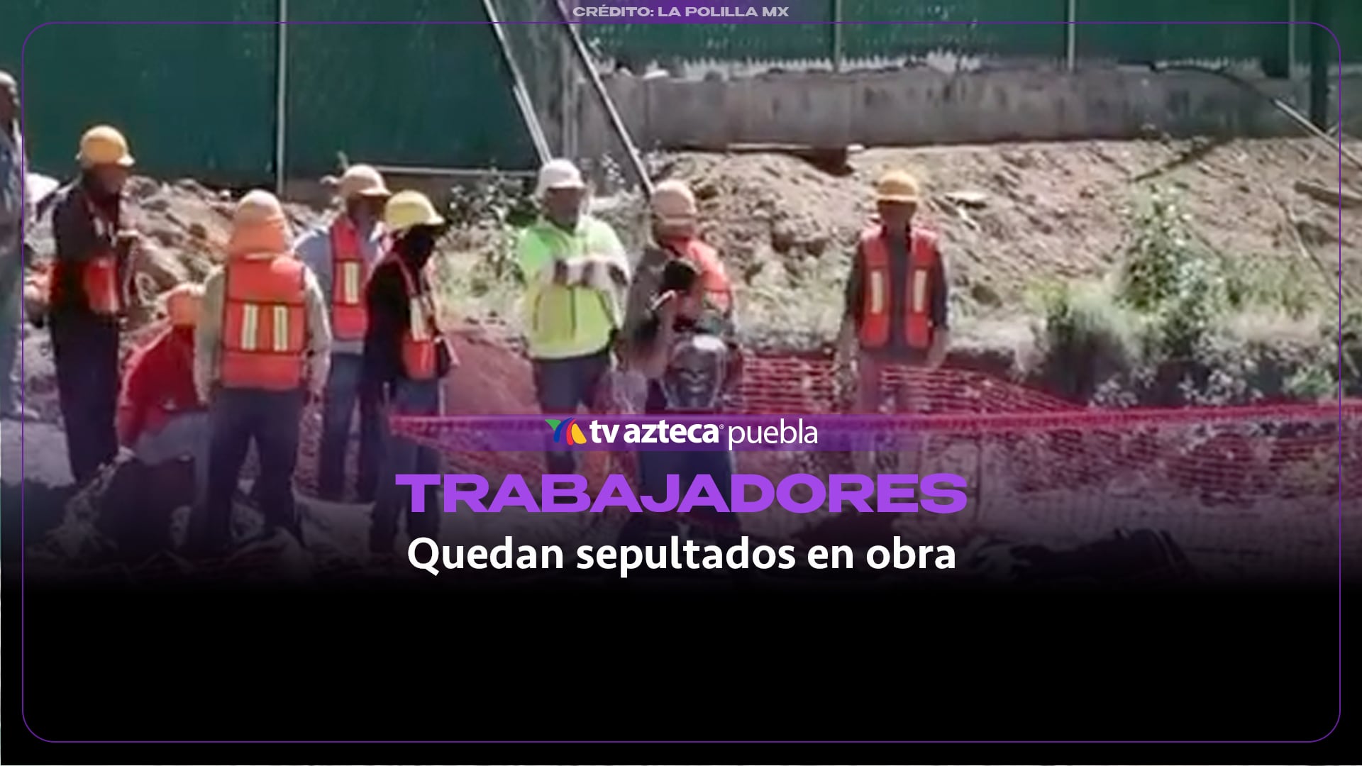 Dos trabajadores quedan bajo tierra en obra de Tlaxcala