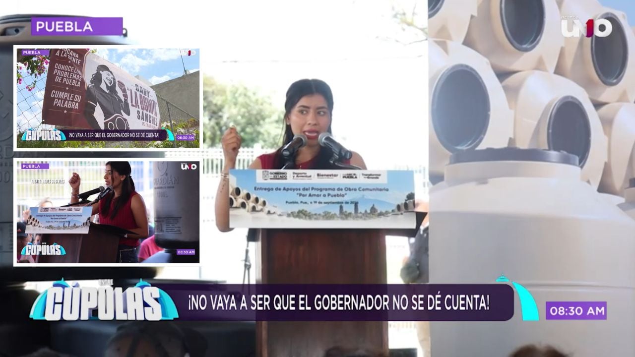 Sátira Cupulosa: De secretaria del Deporte a todóloga: “La Bonita” Sánchez ya hasta entrega obra comunitaria