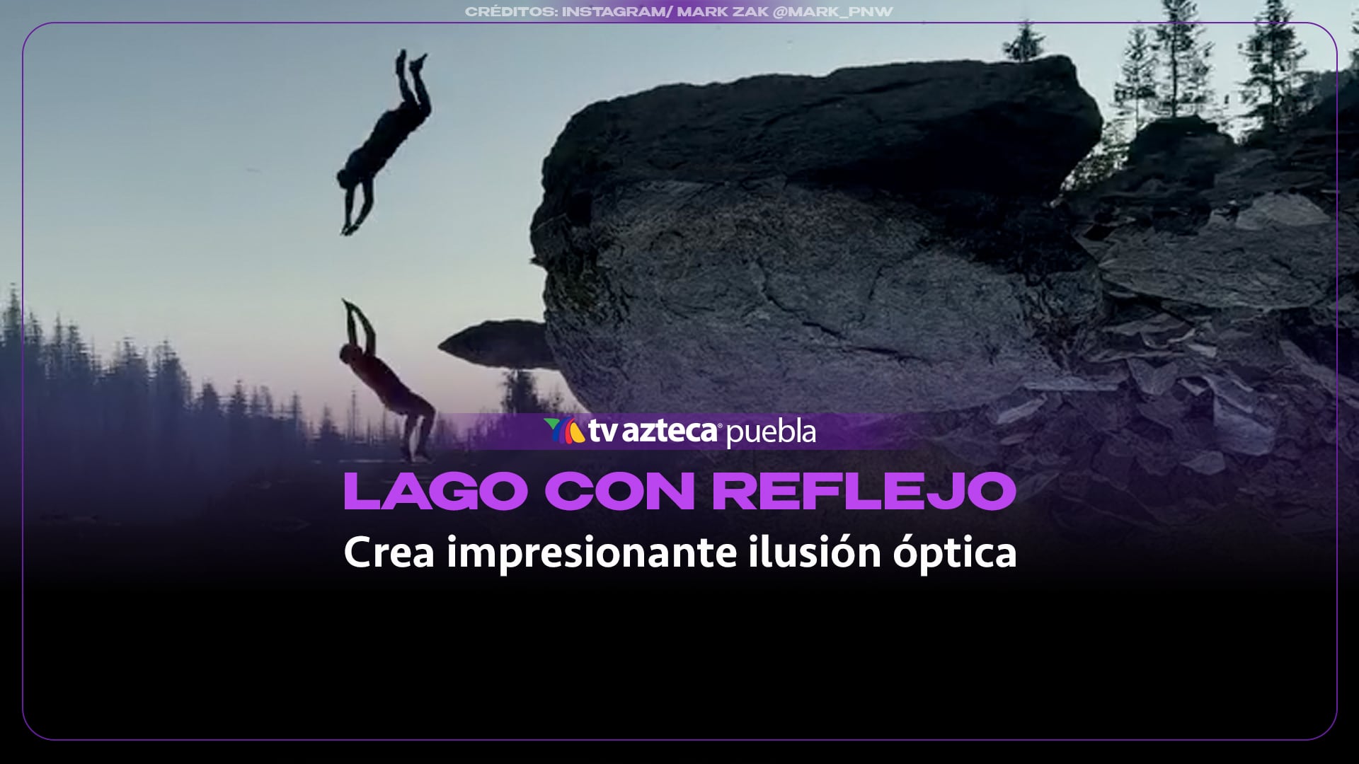 Lago con reflejo perfecto crea impresionante ilusión óptica