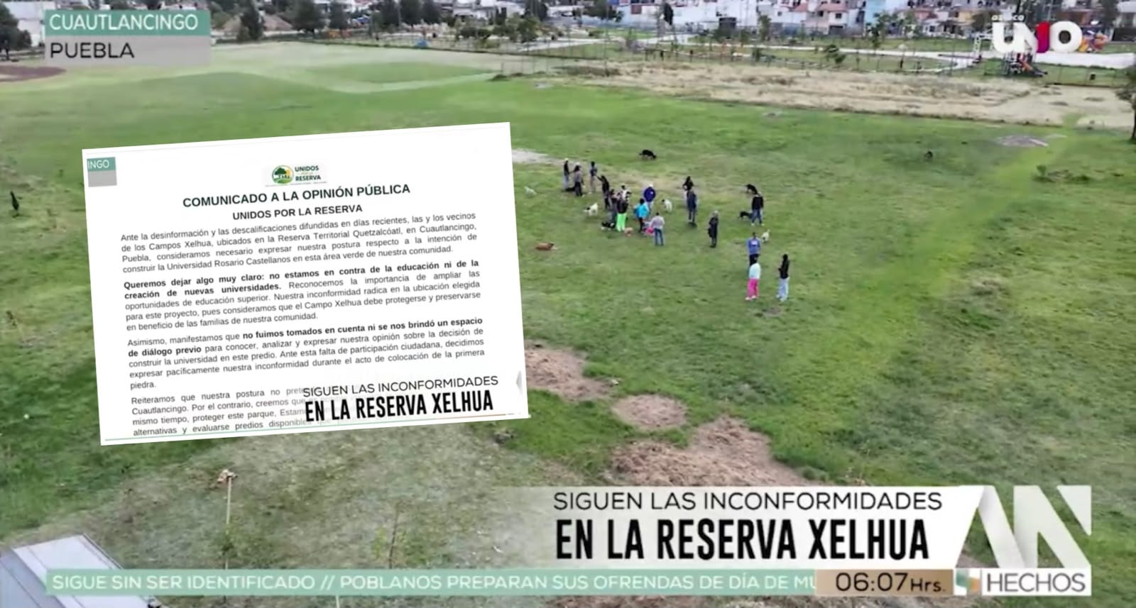 Sin diálogo y con agresiones, vecinos de Bello Horizonte señalan al gobierno de Alejandro Armenta por la Universidad Rosario Castellanos