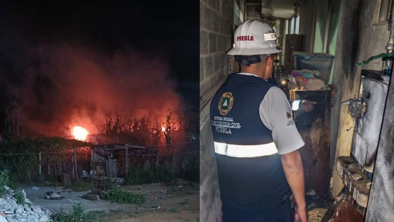 FOTOS: Así explosión por acumulación de gas generó momentos de pánico en vivienda de Tlatlauquitepec, Puebla