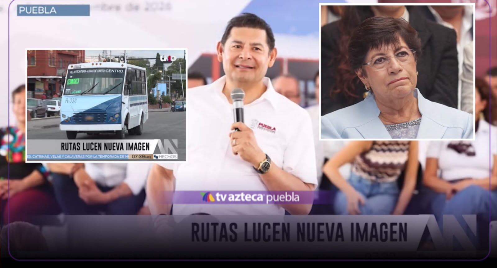 ¡Maquillan el transporte! Gobernador Alejandro Armenta y Silvia Tanús, secretaria de Movilidad y Transporte, pintan camiones y rutas,  pero usuarios piden más y mejor transporte, pero sobre todo seguro
