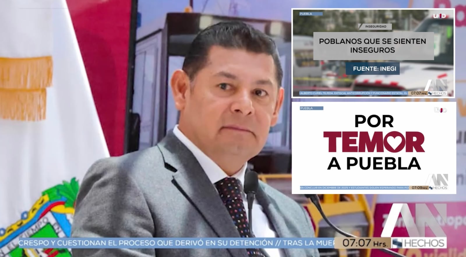 ¡Por TEMOR A PUEBLA! Ciudadanos viven con miedo y Alejandro Armenta no da resultados: 8 de cada 10 se sienten inseguros, revela INEGI