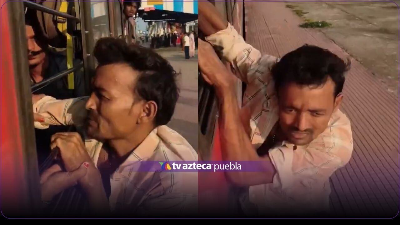 VIDEO: Así ladrón quedó atrapado en tren en movimiento tras intentar robar un celular