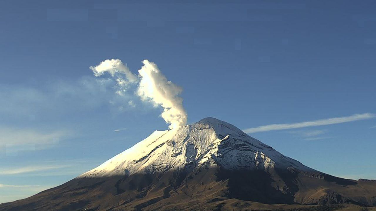 Monitoreo volcán Popocatépetl hoy