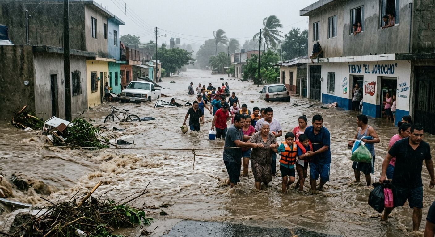 ¡ALERTA! Revelan los 7 estados de México en PELIGRO ante una RIADA como la de Nepal