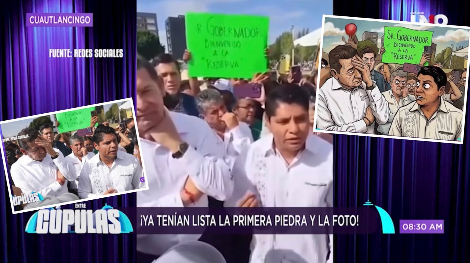 Sátira Cupulosa: ¡Les arruinaron la fiesta! Alejandro Armenta y Omar Muñoz se quedaron sin aplausos por imponer la Universidad Rosario Castellanos en Cuautlancingo