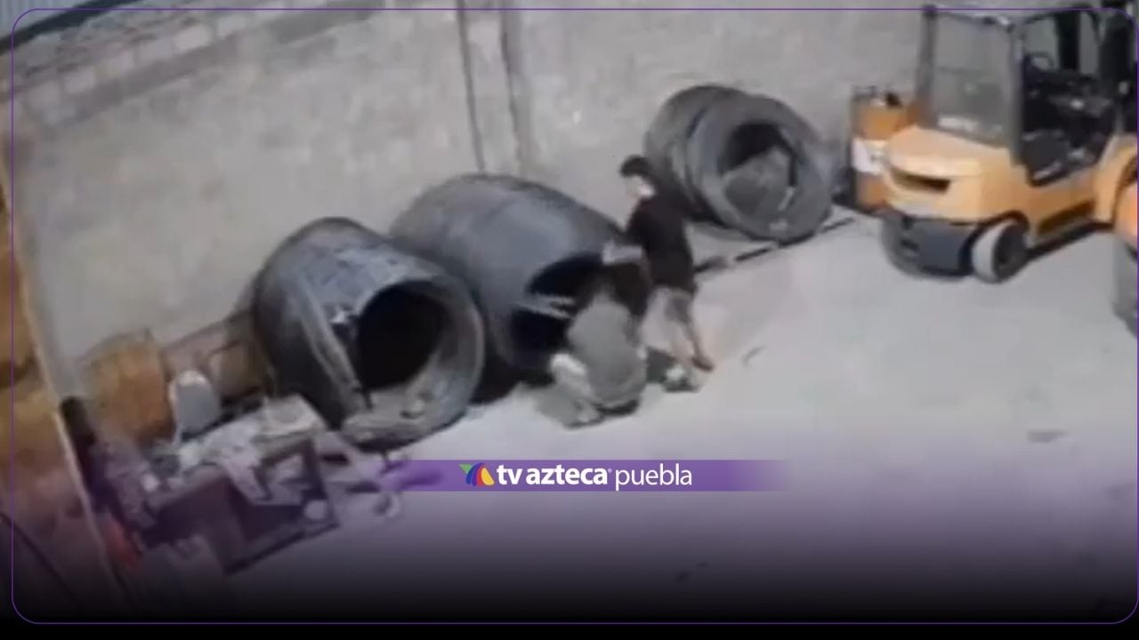 VIDEO: Joven sufrió brutal accidente al cortar bobina de alambre; así quedó atrapado
