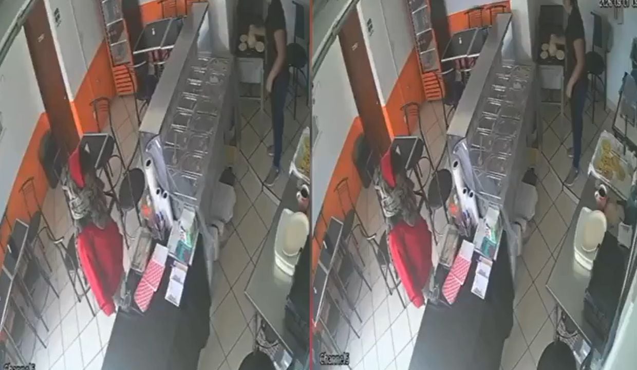 VIDEO: ¡Ni las gorditas se salvan! Captan presunto cobro de piso en negocio de memelas