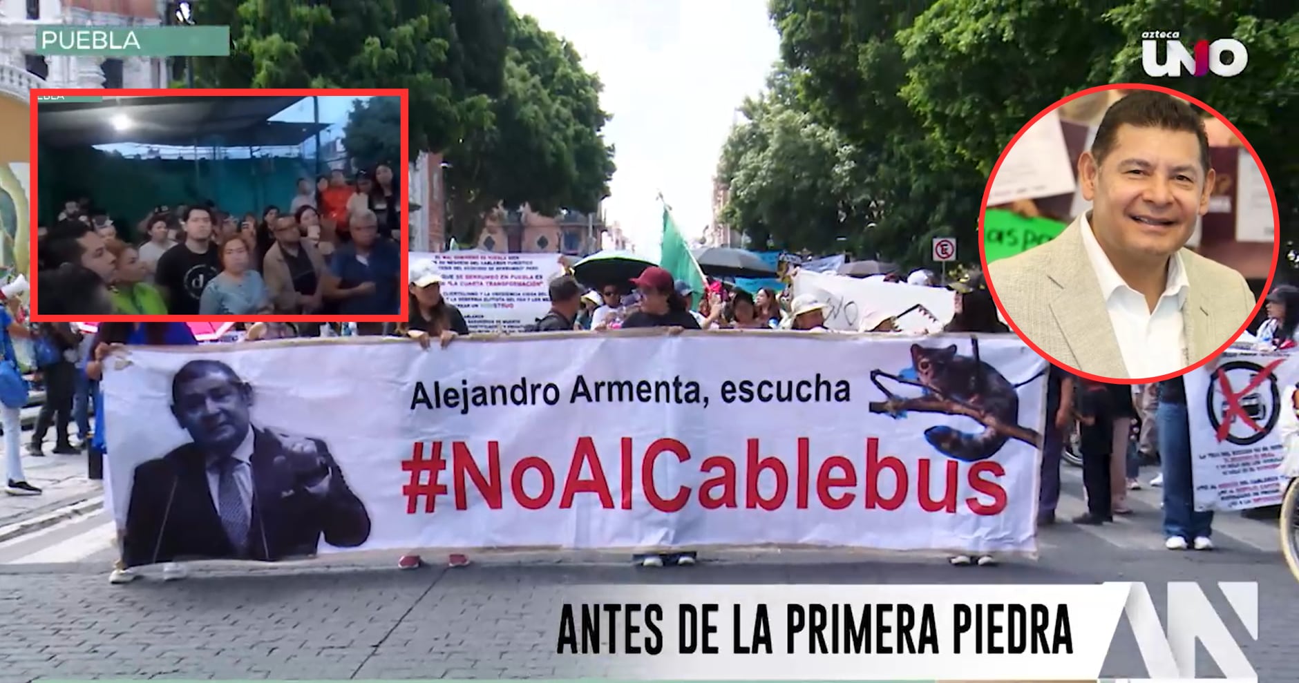 ¡EXIGEN INFORMACIÓN! Vecinos de Mayorazgo cuestionan el Cablebús del morenista Alejandro Armenta, piden saber qué se va a construir, dónde y qué terrenos serán utilizados.