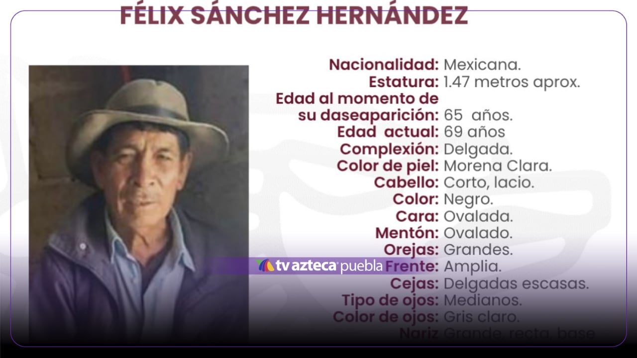 Reportan a Félix Sánchez como desaparecido en Tetela de Ocampo, Puebla