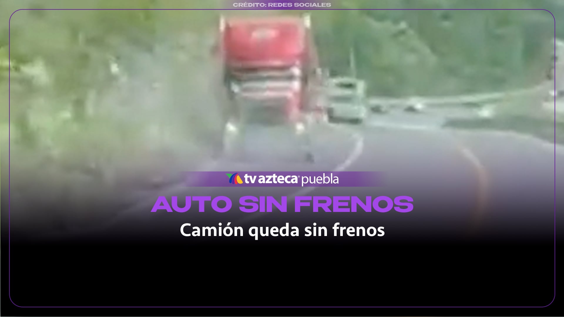 Conductor realiza maniobra para detener camión en la Siglo XXI