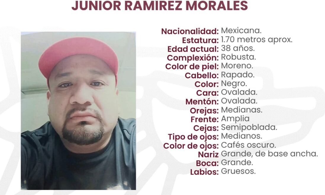 Junior Ramírez Morales fue reportado como desaparecido tras acudir a entrevista de trabajo en Puebla